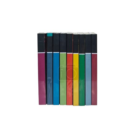 Empilements de vrais livres colorés 