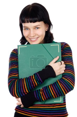 Attrayant fille étudiant 