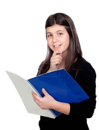 Adorable étudiante fille 