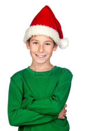 Adorable enfant avec Santa Hat 