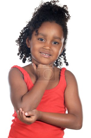 Adorable fille pensée 