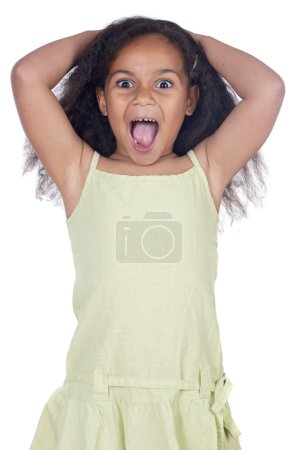 Adorable fille en colère 