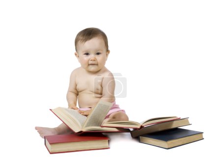 Bébé aux livres 