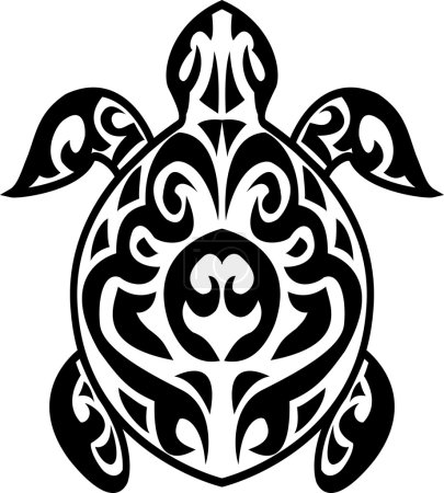 Tatouage tribal tortue 