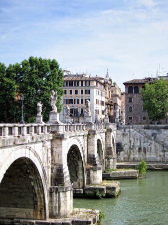 Ponte Sant Angelo Roma, Italie 