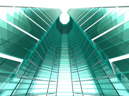 Bâtiment 3d abstrait .