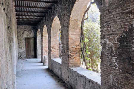 L'ancien bâtiment de Pompéi 